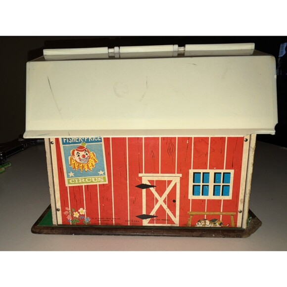 Fisher-Price Toy Play Family Farm Red Barn Little People Vintage 1967 - Picture 3 of 15